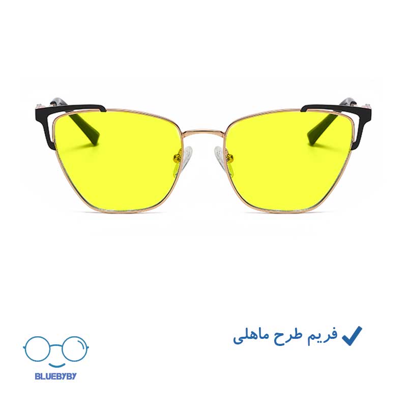 عینک شب UV400 طرح ماهلی 